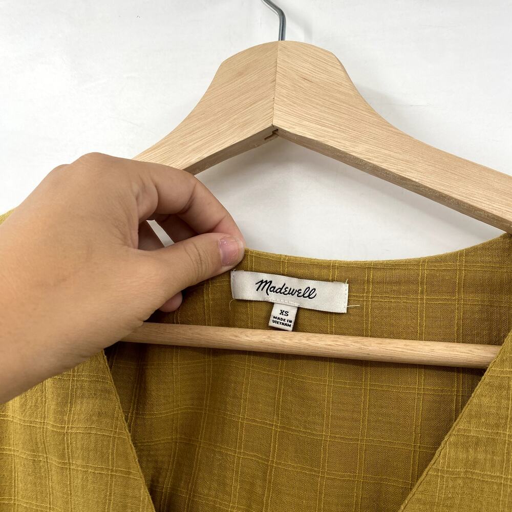 Madewell Yellow Button Down Blouse - image 4